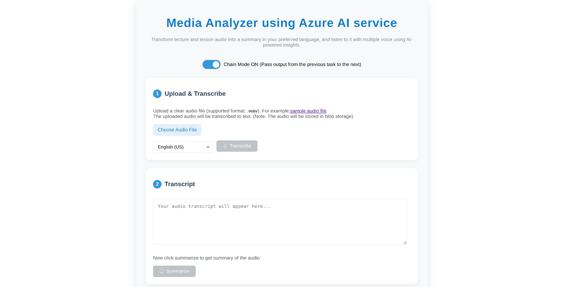 Media Analyzer